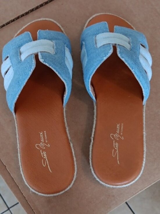 Sesto Meucci Shoes - Ladies Blue Slides